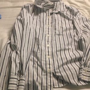 Gap. Stripe Boyfriend Shirt in Poplin